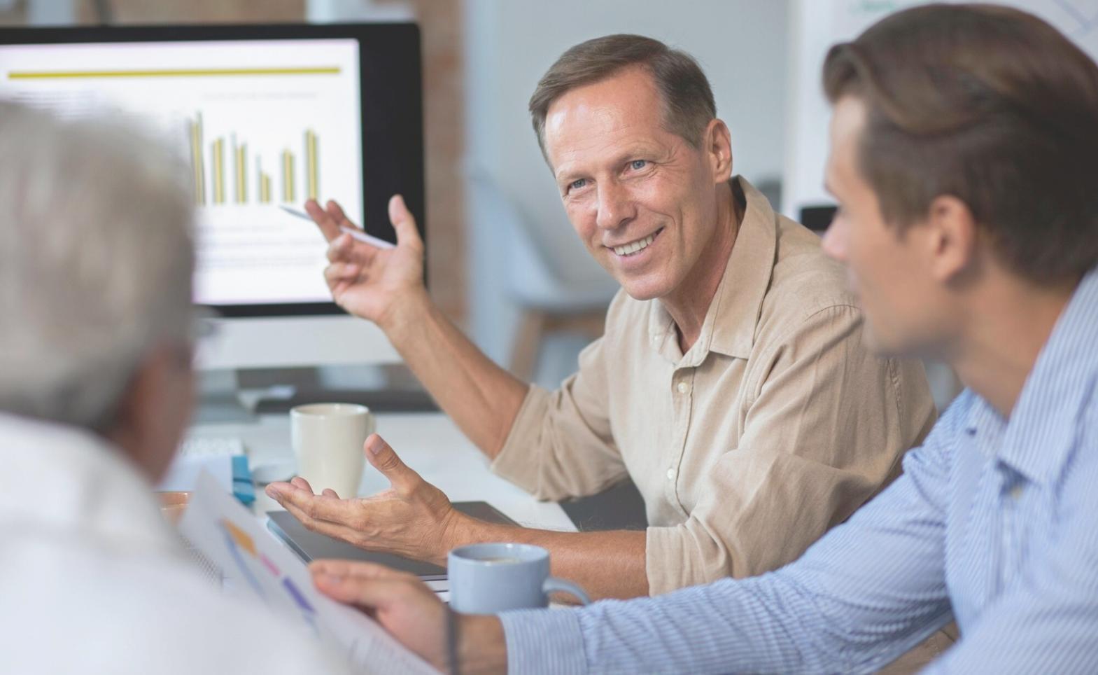 Sesión de trabajo en análisis financiero